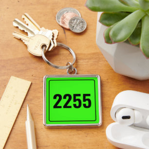 Custom Vehicle Number Plate Keychain