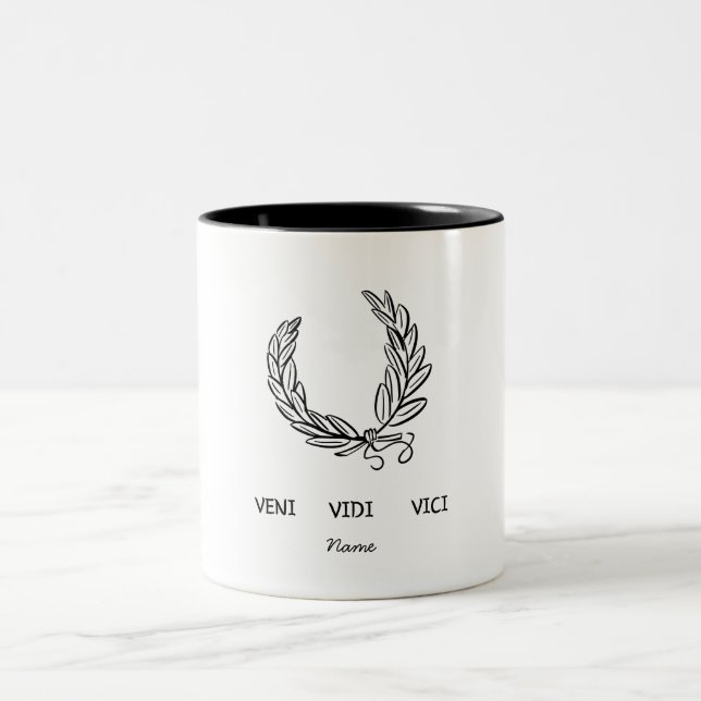 Custom Veni Vidi Vici Coffee Mug (Center)