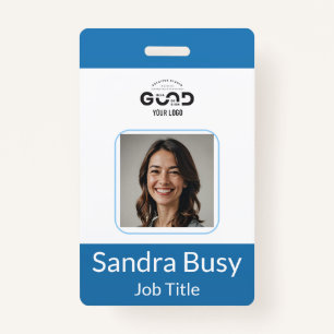 Custom Vertical Employee Photo ID Badge   Professi