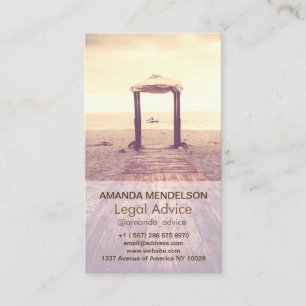 Custom Vertical photography overlay template Business Card