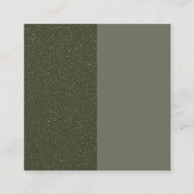 Custom Vertical Split Green Flat Loyalty Card (Front)