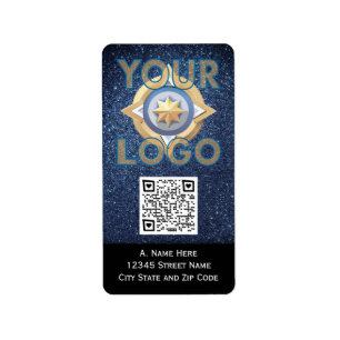 Custom Vertical Stickers with QR code Professional