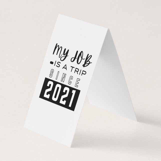 Custom Vertical Tent Fold Folded Business Card (Front)