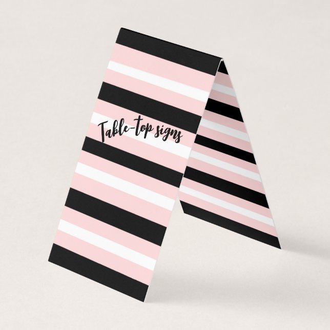 Custom Vertical Tent Fold Folded Business Card (Front)