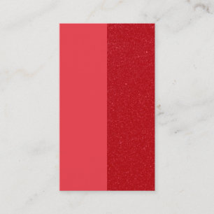 Custom Vertical Tomato Red Glitter Flat Place Card