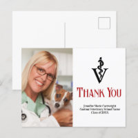 Custom Veterinarian Photo Veterinary Thank You