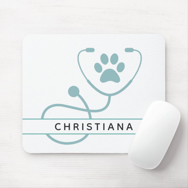 Custom Veterinarian Veterinary Professionals Mouse Pad (With Mouse)