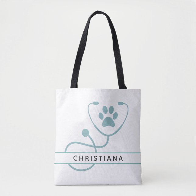 Custom Veterinarian Veterinary Professionals Tote Bag (Front)