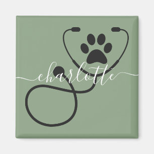 Custom Veterinarian Veterinary Tech Vet Assistant Magnet