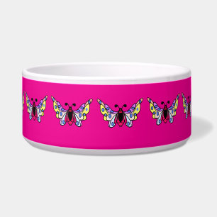 Custom Vibrant Modern Folk Butterfly Art