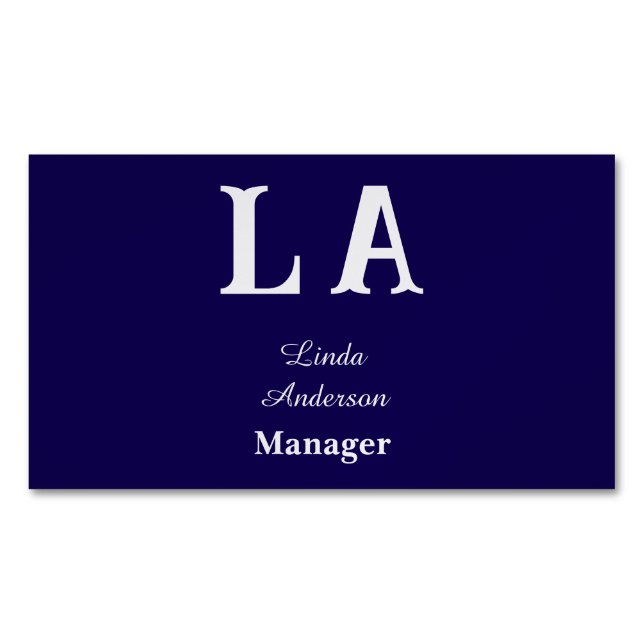 Custom vibrant professional magnetic business card (Front)