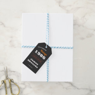 Custom Vintage 1986 Retro – 40th Birthday Gift Tags