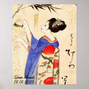 Custom Vintage Aesthetic Japan Kimono Wall Art