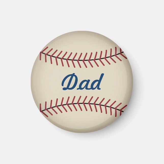 Custom Vintage Baseball Magnet (Front)