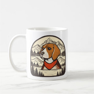 Custom Vintage Beagle Dog Mom Coffee Mug
