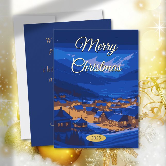 Custom Vintage Christmas Winter Village Gold (Creator Uploaded)