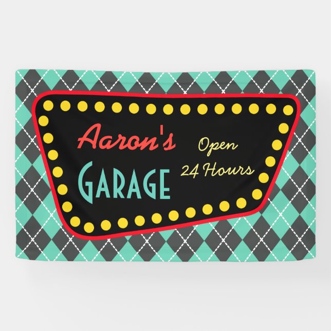 Custom Vintage Garage Sign  (Horizontal)