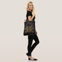 Custom Vintage Gold Skull And Bones
