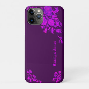 Custom Vintage Gothic Rose Engraving Case-Mate iPhone Case