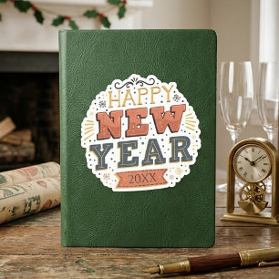 Custom Vintage Happy New Year Eve Design Unique