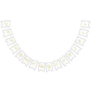 Custom Vintage Happy New Year Eve Party Year Name Bunting