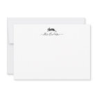 Custom Vintage Hare Rabbit Note Card