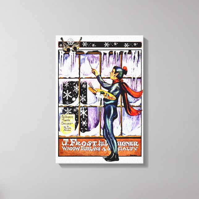 CUSTOM VINTAGE JACK FROST COVERART CANVAS WRAP PRINT (Front)