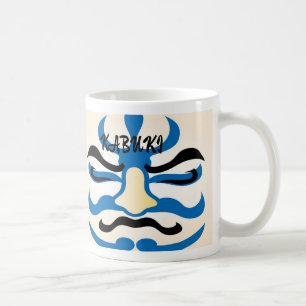 Custom Vintage Japanese Kabuki Aesthetic Funny Coffee Mug