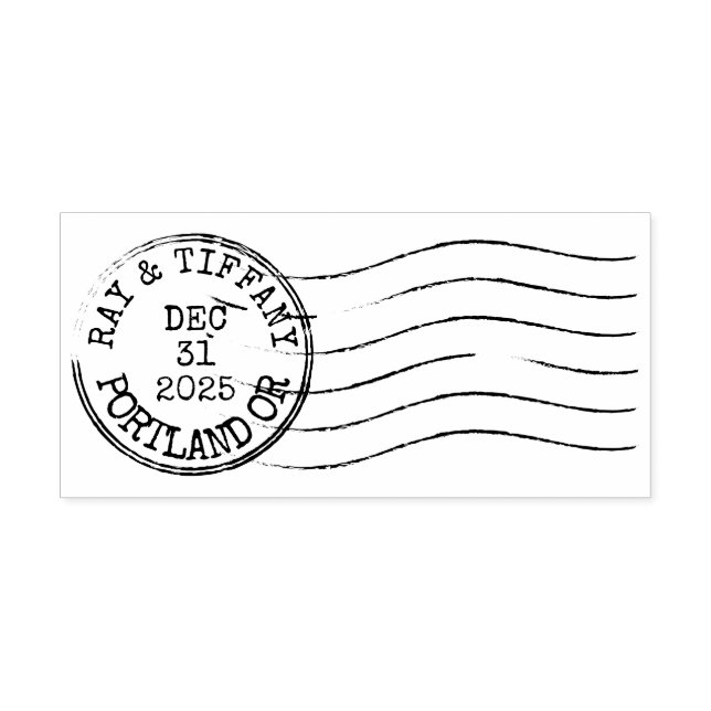 Custom Vintage Letter Postmark Rubber Stamp (Imprint)