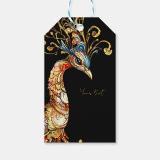 Custom vintage peacock circus carnival  gift tags