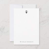 Custom Vintage Queen Bee Note Card