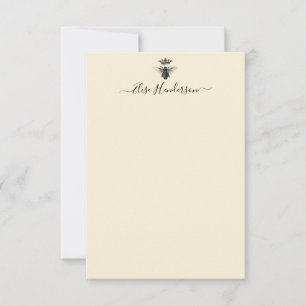 Custom Vintage Queen Bee Note Card