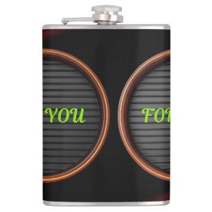 Custom Vinyl Wrapped Flask Personalised Designs