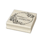 Custom Violet Hand-drawn Wreath Return Address