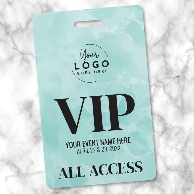 Custom VIP All Access Event ID Badge (Event Your Logo All Access VIP Badge)