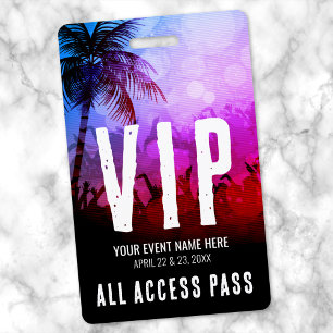 Custom VIP All Access Pass Event ID Badge