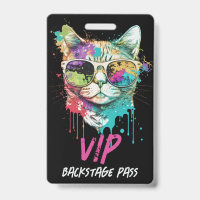 Custom VIP Concert Backstage Pass QR Code ID