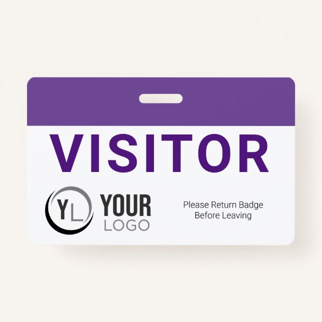 Custom Visitor ID Badge (Front)