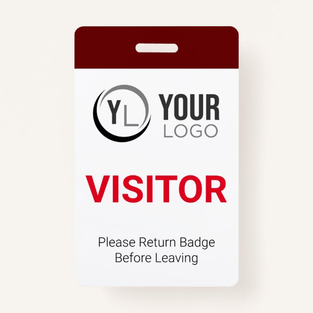 Custom Visitor ID Badge (Front)