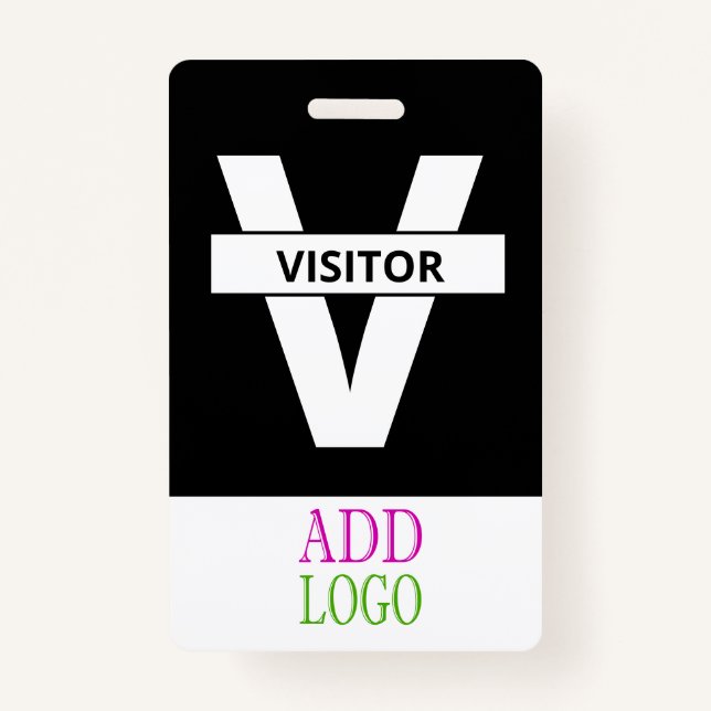 Custom Visitor - Photo pass-  Name ID ID Badge (Front)