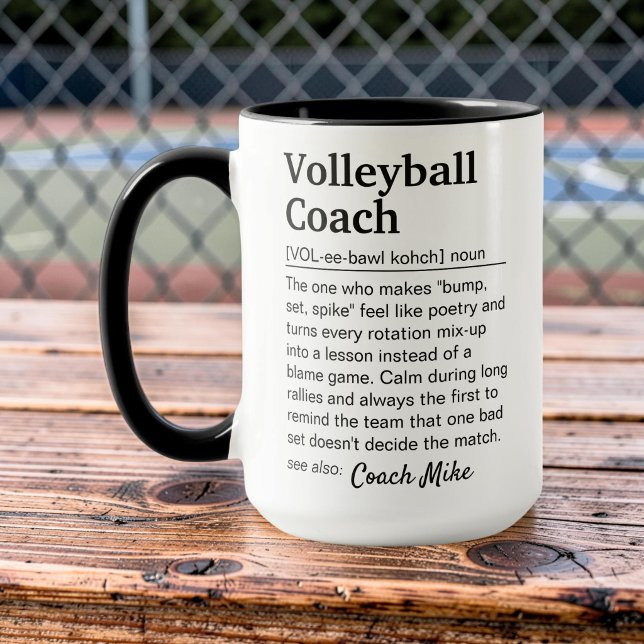Custom Volleyball Coach Definition Appreciation Mug (Creator Uploaded)