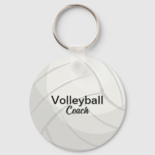 Custom Volleyball Coach Keepsake Key Ring