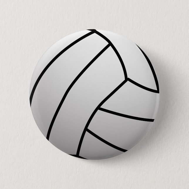 Custom VolleyBall Sports Product 6 Cm Round Badge (Front)