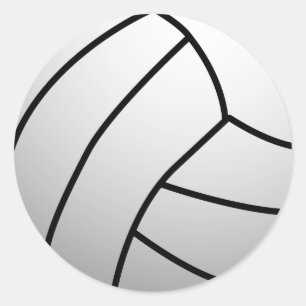 Custom VolleyBall Sports Product Classic Round Sticker
