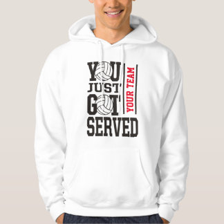 Custom Volleyball Team Motto Hoodie