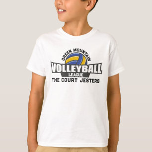 Custom Volleyball Team Name Number Club League T-Shirt