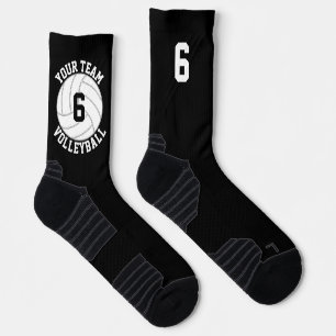 Custom Volleyball Team Name & Player Jersey Number Socks