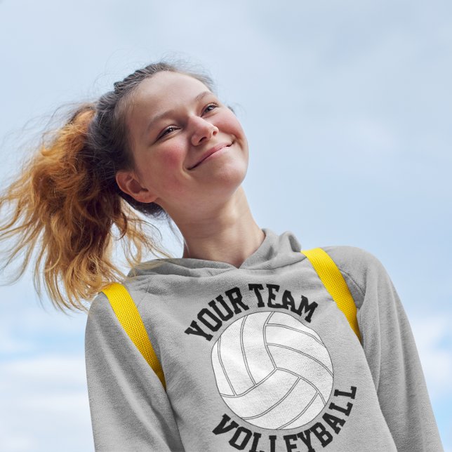 Custom Volleyball Team Name, Player Name & Number (Volleyball team hoodie sweatshirt)