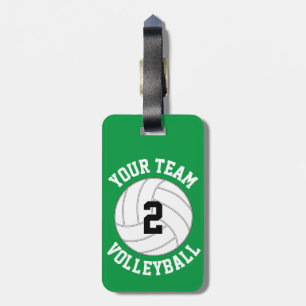 Custom Volleyball Team Name, Player Number & Colou Luggage Tag