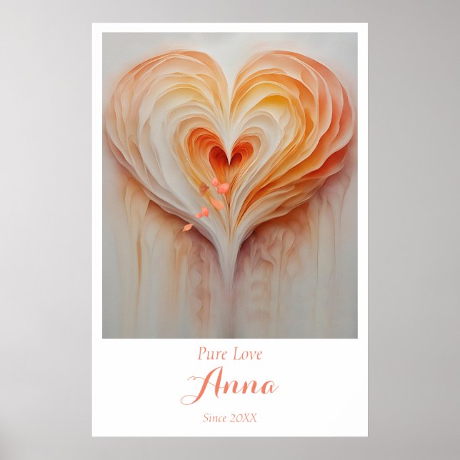 Custom Wall Art with Name and and Special Date (Front)